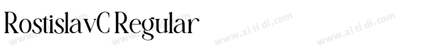 RostislavC Regular字体转换